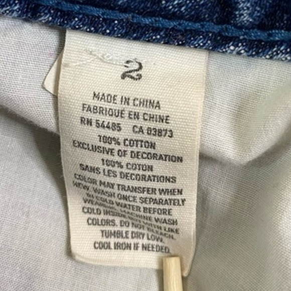 American Eagle‎ Denim Shorts Women's 2 Distressed Cut Off Jean Ripped - Picture 3 of 6